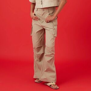 Women’s Cargo Pants with Pockets Mink Nocturne (S, 36)